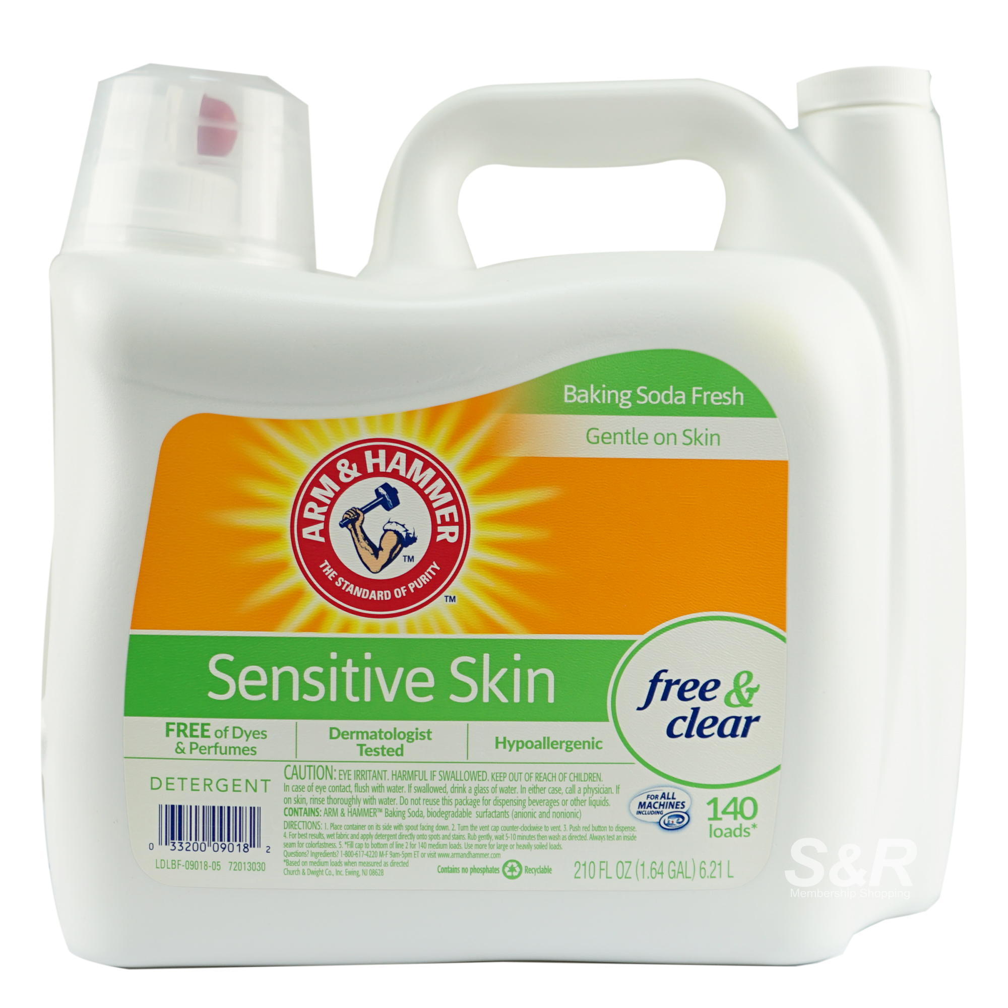Arm & Hammer Baking Soda Fresh Sensitive Skin Liquid Detergent 6.21L